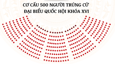 A estrutura e as qualificações das 500 pessoas eleitas como deputados para a 16ª Assembleia Nacional.