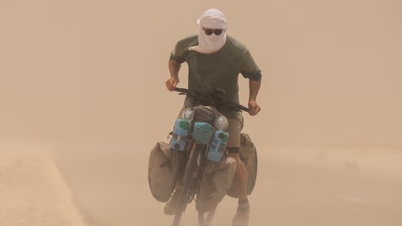 De man fietste 55.000 km in 4 jaar tijd en trotseerde daarbij zowel verzengende temperaturen van 51°C als ijskoude temperaturen van -25°C.