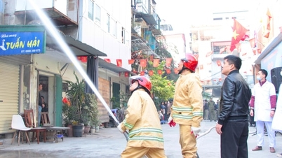 Wirksamkeit der Brandverhütung und -bekämpfung im Stadtbezirk Giang Vo.
