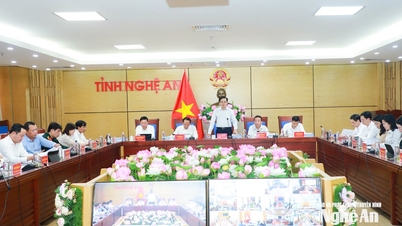 El presidente del Comité Popular de la provincia de Nghe An, Vo Trong Hai, celebró una reunión en línea con 130 comunas y distritos para abordar la situación socioeconómica.