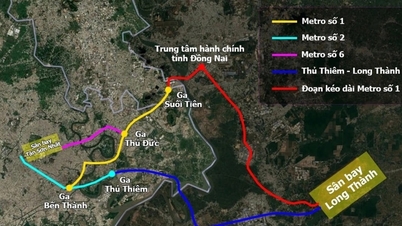 ការតភ្ជាប់ហេដ្ឋារចនាសម្ព័ន្ធអាកាសយានដ្ឋានឡុងថាញ់៖ ទីក្រុងហូជីមិញ និងដុងណៃ បង្កើនល្បឿនខ្សែរថភ្លើងក្រោមដីសំខាន់ៗ។