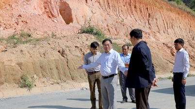Lam Dong province is accelerating the progress of the DT 722 road connecting with Dak Lak.