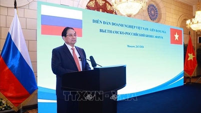 នាយករដ្ឋមន្ត្រី Pham Minh Chinh ចូលរួមវេទិកាធុរកិច្ចវៀតណាម-រុស្ស៊ី។