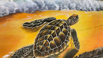Adding color to Be Island - Ly Son with murals.