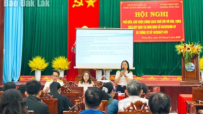 Thuế cơ sở 9 tỉnh Đắk Lắk phổ biến chính sách thuế mới đến hộ kinh doanh