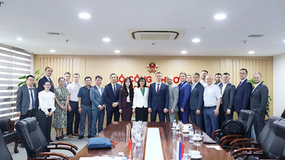 លោកស្រី ផាន់ ធី ថាង អនុរដ្ឋមន្ត្រី បានទទួលជួបពិភាក្សាការងារជាមួយអភិបាលរងខេត្ត Tyumen សហព័ន្ធរុស្ស៊ី។
