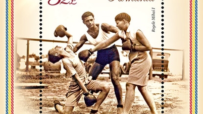 Romania issues commemorative stamps for the 100th anniversary of the Boxing Federation.