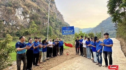 Znak niebieskiego munduru w Miesiącu Młodzieży