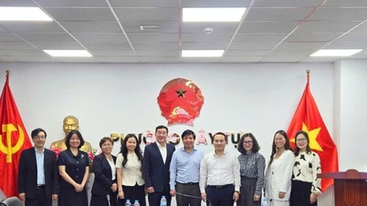Tay Tuu Ward og University of Foreign Languages ​​​​samarbeider om opplæring og samfunnsutvikling.