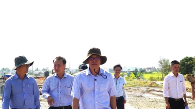 Inspect and expedite the construction progress of the Ham Thuan - National Highway 1A road.
