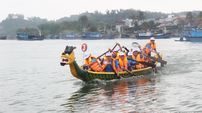 একটি প্রাণবন্ত বসন্ত নদী উৎসব
