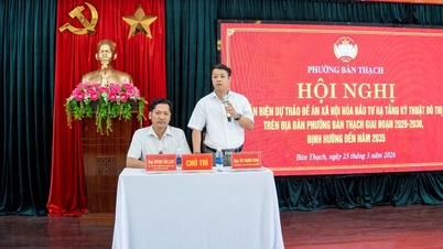 Review of the draft plan for the socialization of investment in urban technical infrastructure in Ban Thach ward.