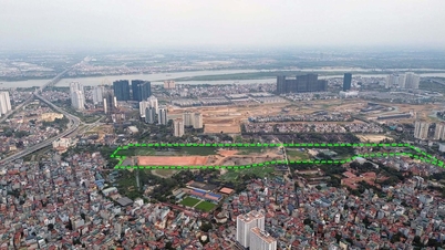 ความคืบหน้าโครงการรถไฟฟ้าใต้ดินฮานอย สาย 2: ภาพสถานีซ่อมบำรุงซวนดินห์ หลังจากเริ่มงานก่อสร้าง 6 เดือน