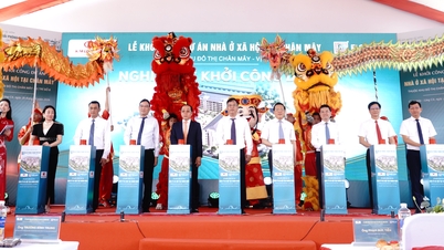ការសាងសង់​ចាប់ផ្តើម​លើ​គម្រោង​លំនៅឋាន​សង្គម​នៅ​ក្នុង​សង្កាត់​ចាន់​ឧសភា។