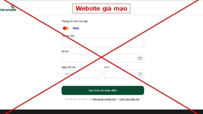 Η Vietcombank εκδίδει προειδοποίηση προς όλους τους πελάτες.