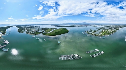 Tempat pertemuan Sungai Yangtze dengan laut.