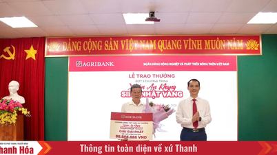 41 kunder som satte in pengar på Agribank Bac Thanh Hoa vann priser i kampanjen "Prosperous Spring - Golden Birthday".