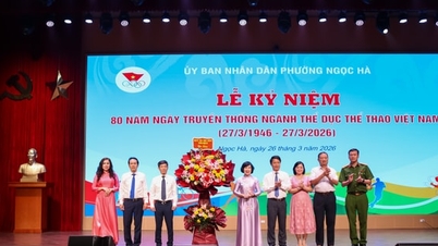 Ngoc Ha Ward organizes a celebration of the 80th anniversary of the Traditional Day of the Vietnamese Sports and Physical Education ngành.
