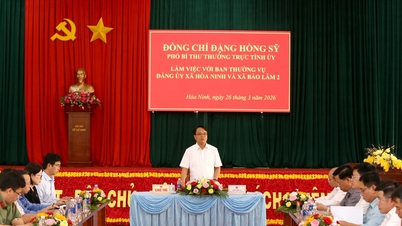 Lam Dong İl Parti Komitesi Başkan Yardımcısı Dang Hong Sy, Hoa Ninh ve Bao Lam 2 beldelerinde görev yapmaktadır.