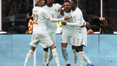 10 spelare från det franska landslaget som besegrade mäktiga Brasilien i en vänskapsmatch i USA.