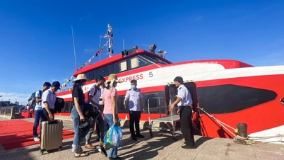 សេវាកម្មសាឡាង Phu Quoc Express បានបន្តដំណើរផ្លូវ Sa Ky - Ly Son ឡើងវិញ ជាមួយនឹងការបញ្ចុះតម្លៃសំបុត្រ។