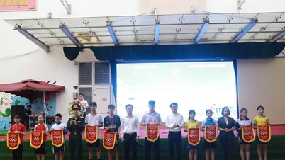 Spännande gymnasiesportturnering i Duong Noi-distriktet
