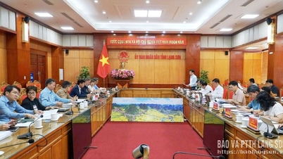 Os líderes do Comitê Popular Provincial trabalharam com o investidor do projeto do Hotel e Campo de Golfe Hoang Dong em Lang Son.