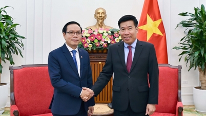 Vietnam Komünist Partisi Merkez Komitesi üyesi ve Dışişleri Bakan Yardımcısı Nguyen Manh Cuong, Laos Dışişleri Bakan Yardımcısını kabul etti.