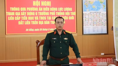A Da Nang Városi Katonai Parancsnokság 6 csapatot vetett be, hogy segítsen egy határ menti bentlakásos iskola építésében.