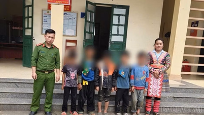 Local police in Lao Cai promptly brought many children home safely.