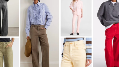 Cara menciptakan tampilan trendi dan awet muda dengan celana jeans berwarna.