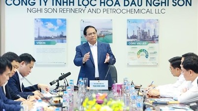 El Primer Ministro sostuvo una reunión de trabajo con los directivos de la empresa Nghi Son Refinery and Petrochemical Company Limited.