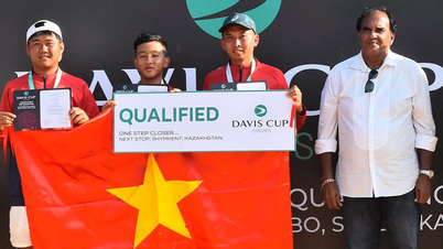 Det vietnamesiska tennislaget går vidare till Davis Cup Junior-kvalomgången.