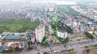 Hanoi is nearing completion of land clearance for the road connecting Dong Tau Urban Area to Giai Phong Street.