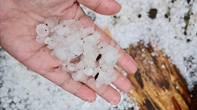 Des orages de grêle inhabituels se sont produits à Mao Khe (Quang Ninh).