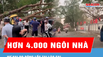 Lao Caiban több mint 4000 ház sérült meg viharok és erős széllökések következtében.