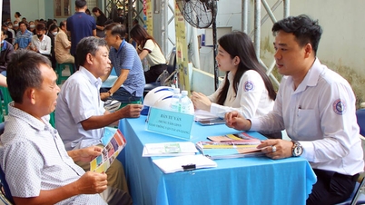 Over 200 unemployed workers participated in the Job Fair in Long Xuyen ward.