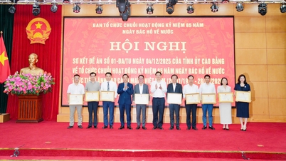 La provincia de Cao Bang rinde homenaje al periódico Vietnam Law por su labor en la difusión de los valores de "Las raíces de la revolución".