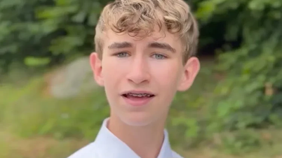 米国で州知事選に立候補している14歳の少年の肖像。