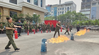 Cầu Giấy: Nâng cao nghiệp vụ phòng cháy cho lực lượng an ninh trật tự cơ sở
