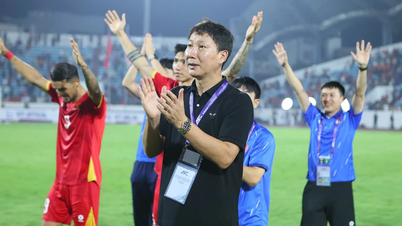 Trener Kim Sang Sik var fornøyd med seieren og imponert over den «hissige» atmosfæren på Thien Truong stadion.