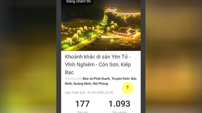 Nearly 1,100 entries were submitted to the photo contest "Moments of Heritage in Yen Tu - Vinh Nghiem - Con Son, Kiet Bac".