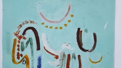 The mysterious drawings of Trịnh Công Sơn on the walls of translator Bửu Ý's house.