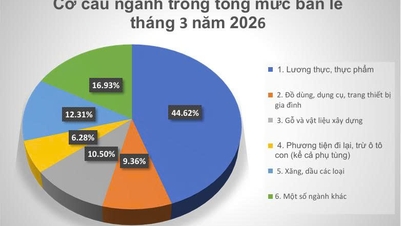 Tổng mức bán lẻ hàng hóa tháng Ba năm 2026 ước tính đạt 3.814,93 tỷ đồng