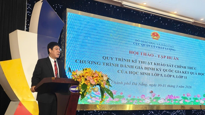 Tập huấn khảo sát định kỳ kết quả học tập HS cho 10 tỉnh miền Trung, Tây Nguyên