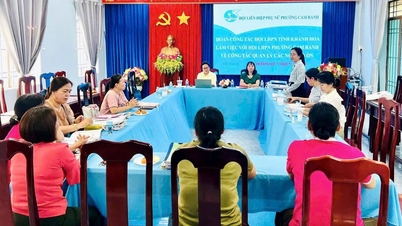 Khanh Hoa provinsiella kvinnoförbund inspekterade förvaltningen av lånemedel i Cam Ranh-distriktet.