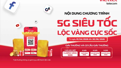 Viettel Can Tho lanserer programmet «Superrask 5G – fantastiske gylne belønninger».