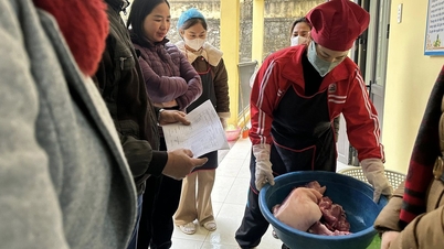 Alleged E.coli contamination in pork in Thai Nguyen: Only 30 out of 125 students attended school on the morning of April 2nd.