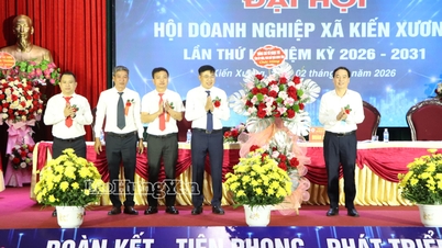 Kien Xuong Beldesi İş Birliği Derneği, işletmelerin %100'ünün kayıt olmasını ve kurumsal kültürün oluşturulmasına katılımını hedeflemektedir.
