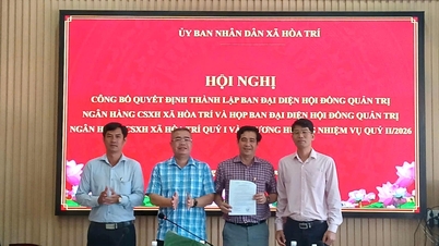 Establish a Board of Representatives of the Social Policy Bank in Hoa Tri Commune